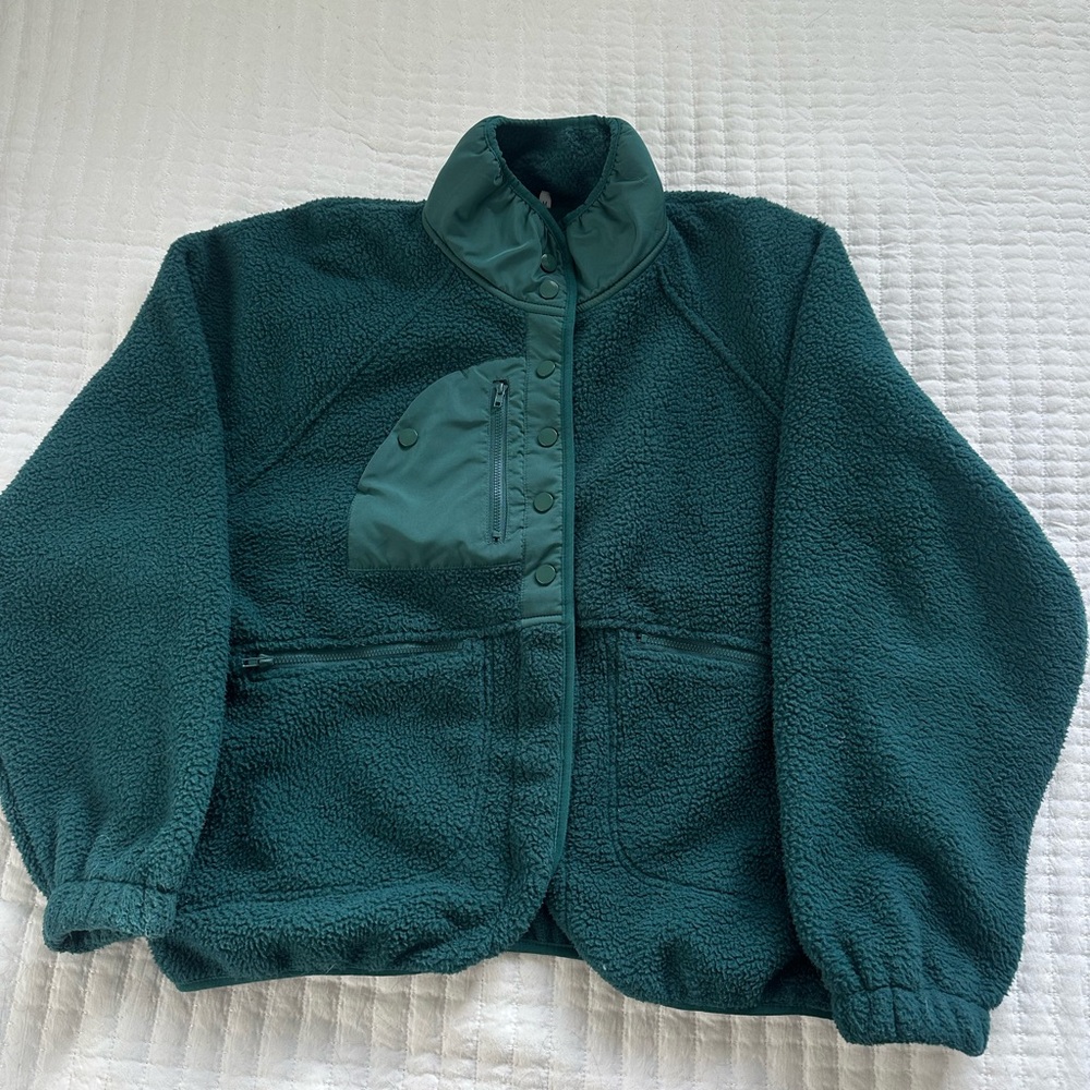 Amazon Women's Teddy Jacket - Dark Green